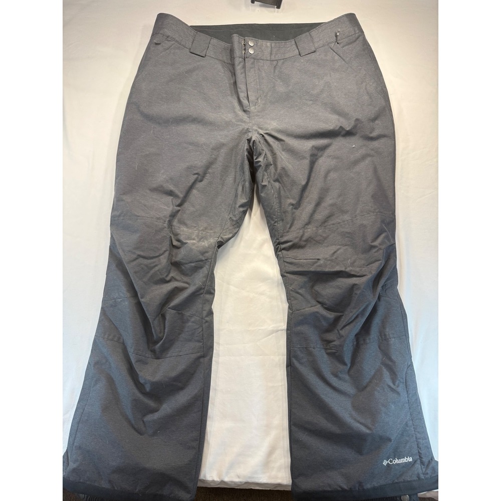 Columbia Mens Omni-Heat Snow Pants 2X Regular Gray Insulated Ski Snowboard Pants